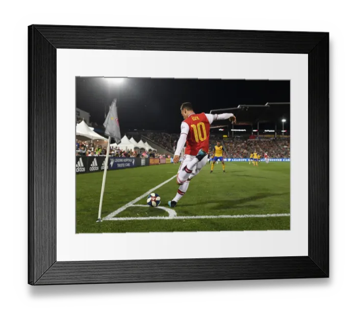 Framed Print : Arsenal's Mesut Ozil in Action against Colorado Rapids during 2019 Pre-Season Friendly