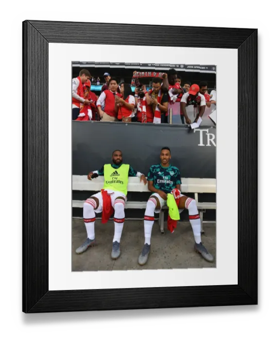 Framed Print : Arsenal Stars Lacazette and Aubameyang Before 2019-20 Pre-Season Clash vs Colorado Rapids Framed Print : Arsenal Stars Lacazette and Aubameyang Before 2019-20 Pre-Season Clash vs Colorado Rapids