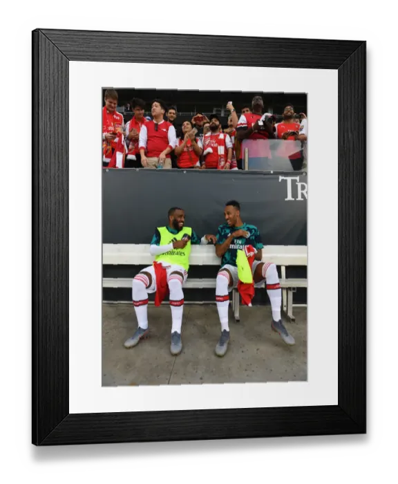 Framed Print : Arsenal's Deadly Duo: Lacazette and Aubameyang Unite Before Colorado Rapids Clash Framed Print : Arsenal's Deadly Duo: Lacazette and Aubameyang Unite Before Colorado Rapids Clash