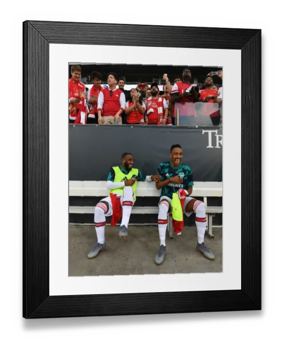 Framed Print : Arsenal Forwards Lacazette and Aubameyang Ready for Colorado Rapids Clash (2019-20) Framed Print : Arsenal Forwards Lacazette and Aubameyang Ready for Colorado Rapids Clash (2019-20)