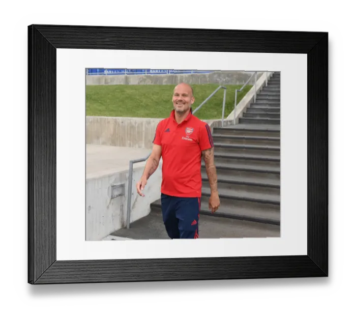 Framed Print : Arsenal FC: Freddie Ljungberg Pre-Season Training with Colorado Rapids, 2019