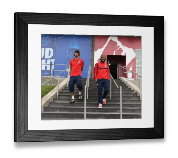 Framed Print : Arsenal Stars Aubameyang and Lacazette Before 2019-20 Pre-Season Clash vs Colorado Rapids Framed Print : Arsenal Stars Aubameyang and Lacazette Before 2019-20 Pre-Season Clash vs Colorado Rapids
