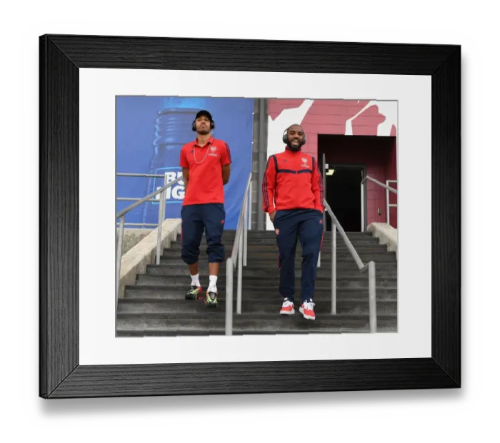 Framed Print : Arsenal Forwards Aubameyang and Lacazette: A Pre-Season Showdown at Colorado Rapids, 2019 Framed Print : Arsenal Forwards Aubameyang and Lacazette: A Pre-Season Showdown at Colorado Rapids, 2019