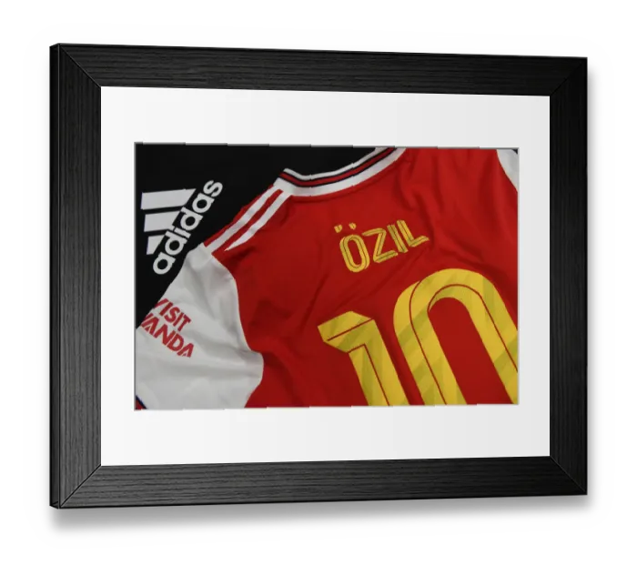 Framed Print : Mesut Ozil's Arsenal Jersey in Arsenal Changing Room Before Colorado Rapids Match Framed Print : Mesut Ozil's Arsenal Jersey in Arsenal Changing Room Before Colorado Rapids Match