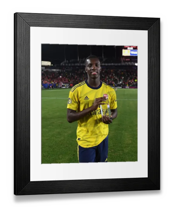 Framed Print : Arsenal's Eddie Nketiah Named Man of the Match in Arsenal vs. Bayern Munich Friendly Framed Print : Arsenal's Eddie Nketiah Named Man of the Match in Arsenal vs. Bayern Munich Friendly