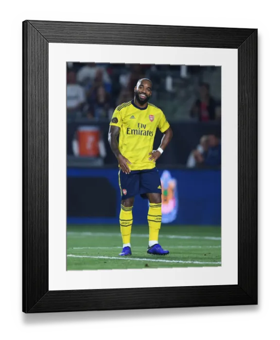 Framed Print : Arsenal's Lacazette Shines in 2019 International Champions Cup Clash Against Bayern Munich Framed Print : Arsenal's Lacazette Shines in 2019 International Champions Cup Clash Against Bayern Munich