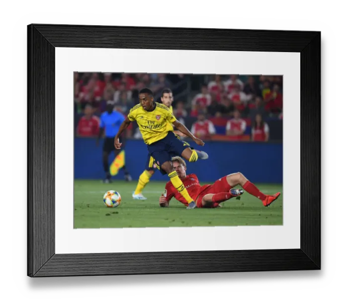 Framed Print : Arsenal vs. Bayern Munich: International Champions Cup Clash at Dignity Health Sports Park, 2019 - A Battleground Encounter Framed Print : Arsenal vs. Bayern Munich: International Champions Cup Clash at Dignity Health Sports Park, 2019 - A Battleground Encounter