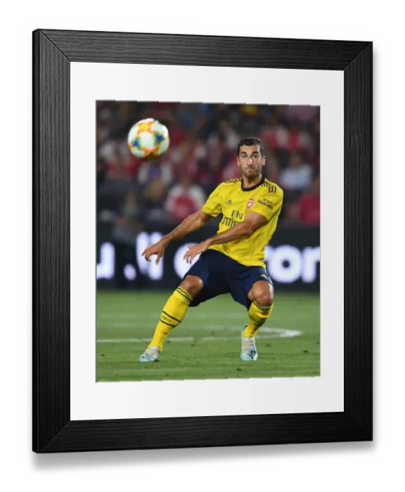 Framed Print : Mkhitaryan's Star Performance: Arsenal vs. Bayern Munich in 2019 International Champions Cup