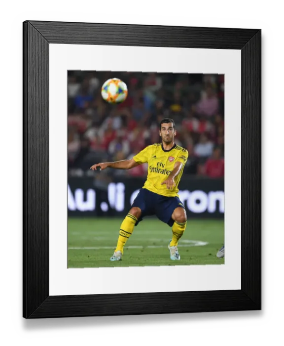 Framed Print : Mkhitaryan Shines: Arsenal vs. Bayern Munich in 2019 International Champions Cup