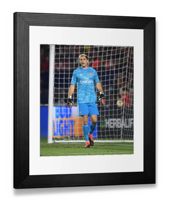 Framed Print : Arsenal FC vs. FC Bayern: International Champions Cup Clash - Emiliano Martinez Faces Off in Carson, California, 2019