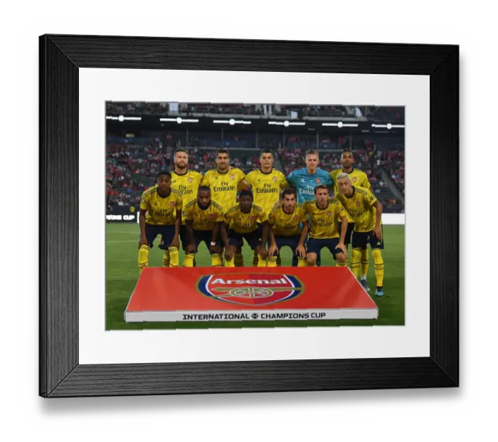 Framed Print : Arsenal vs. Bayern Munich: International Champions Cup Clash in Carson Framed Print : Arsenal vs. Bayern Munich: International Champions Cup Clash in Carson