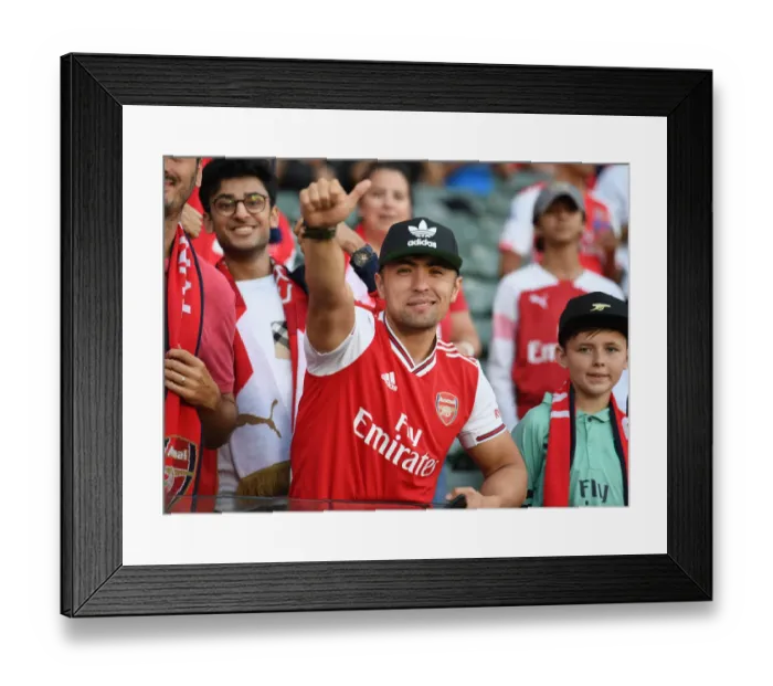 Framed Print : Arsenal FC Fan's Unwavering Anticipation: Arsenal vs. FC Bayern Munich, International Champions Cup, 2019 Framed Print : Arsenal FC Fan's Unwavering Anticipation: Arsenal vs. FC Bayern Munich, International Champions Cup, 2019