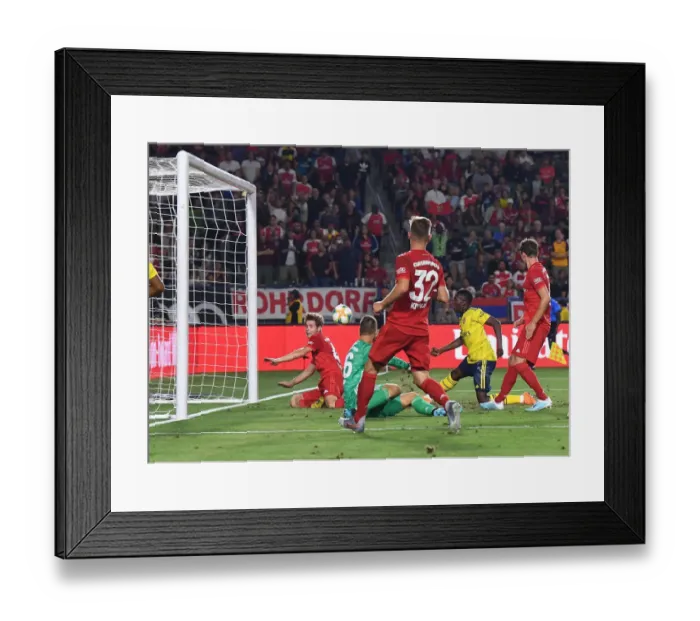 Framed Print : Arsenal's Eddie Nketiah Scores Stunner Against Bayern Munich in 2019 International Champions Cup Framed Print : Arsenal's Eddie Nketiah Scores Stunner Against Bayern Munich in 2019 International Champions Cup