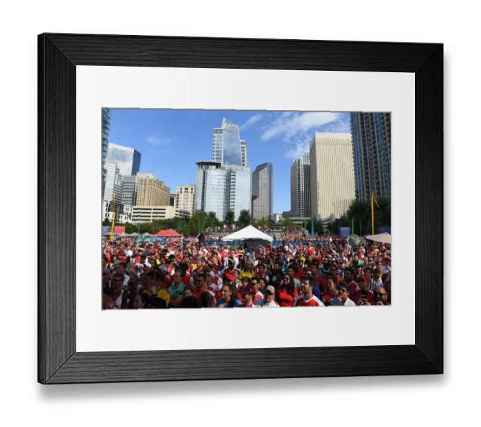 Framed Print : Arsenal FC Fans Unite in Charlotte for Arsenal vs. ACF Fiorentina at 2019 International Champions Cup