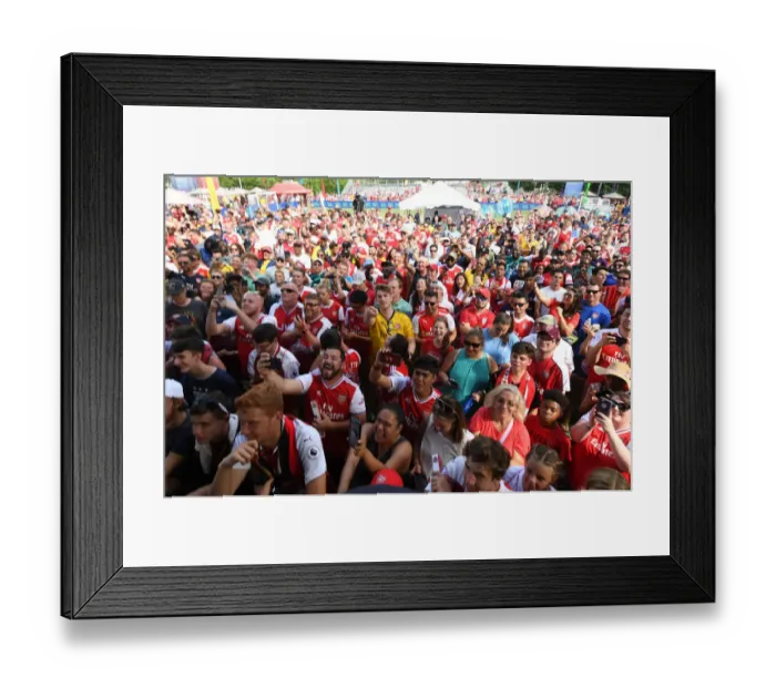 Framed Print : Arsenal Fans Gathering: 2019 International Champions Cup in Charlotte (Arsenal vs Fiorentina)
