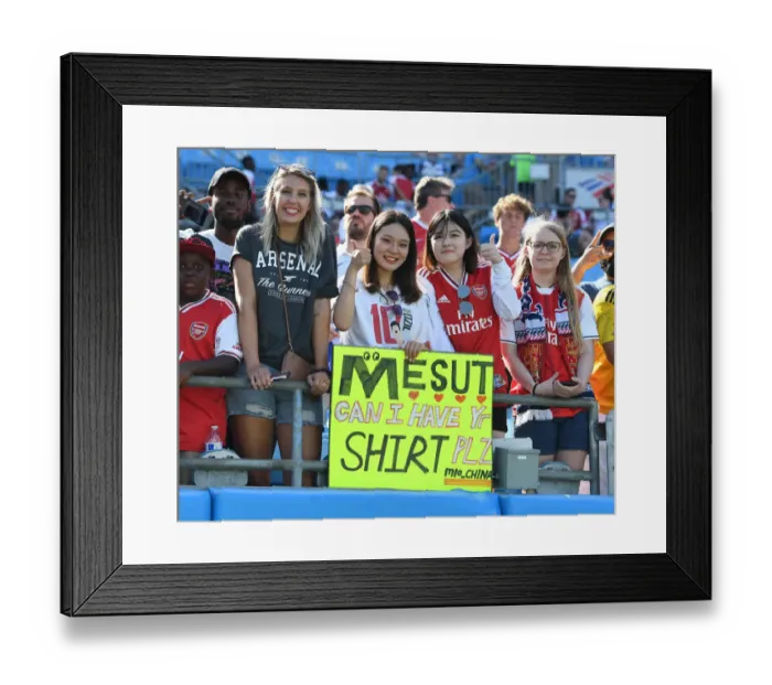 Framed Print : Arsenal Fans Gather in Charlotte for Arsenal vs. Fiorentina at 2019 International Champions Cup Framed Print : Arsenal Fans Gather in Charlotte for Arsenal vs. Fiorentina at 2019 International Champions Cup