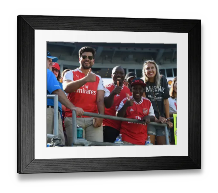 Framed Print : Arsenal Fans Gather in Charlotte for Arsenal vs. ACF Fiorentina at 2019 International Champions Cup