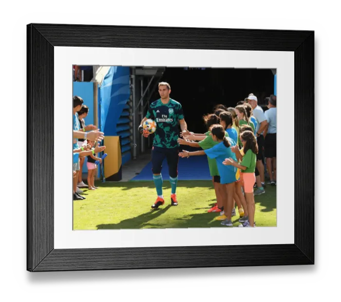Framed Print : Arsenal's Emiliano Martinez Gears Up: Arsenal v ACF Fiorentina, 2019 International Champions Cup, Charlotte