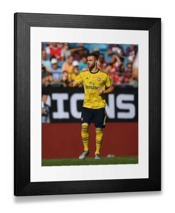 Framed Print : Arsenal vs. ACF Fiorentina: Calum Chambers in Pre-Season Action at the International Champions Cup, Charlotte 2019 Framed Print : Arsenal vs. ACF Fiorentina: Calum Chambers in Pre-Season Action at the International Champions Cup, Charlotte 2019