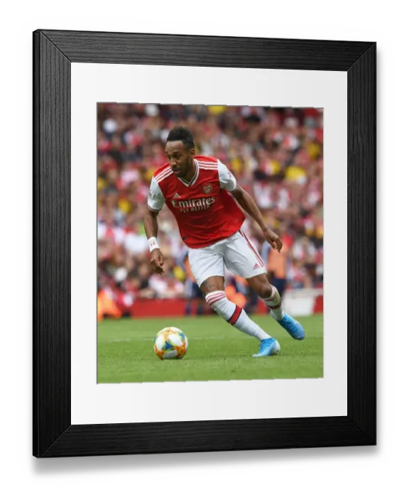 Framed Print : Arsenal's Aubameyang Shines in Arsenal vs. Olympique Lyonnais Emirates Cup Clash, 2019 Framed Print : Arsenal's Aubameyang Shines in Arsenal vs. Olympique Lyonnais Emirates Cup Clash, 2019