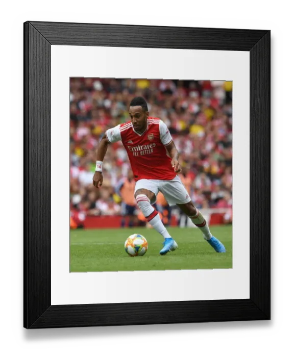 Framed Print : Arsenal's Aubameyang Shines in Arsenal v Olympique Lyonnais Emirates Cup Clash, 2019 Framed Print : Arsenal's Aubameyang Shines in Arsenal v Olympique Lyonnais Emirates Cup Clash, 2019