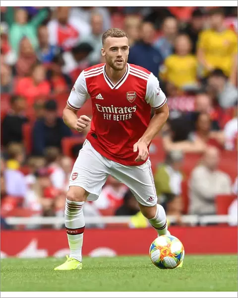 Calum Chambers in Action: Arsenal vs. Olympique Lyonnais at Emirates Cup 2019