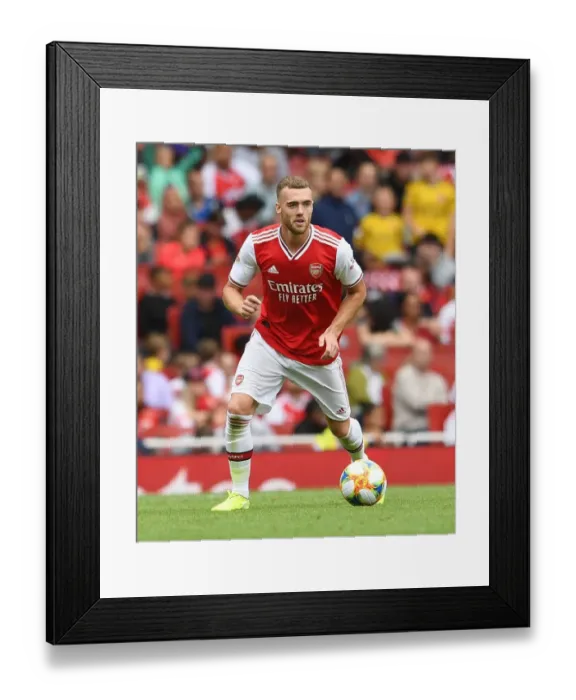 Framed Print : Calum Chambers in Action: Arsenal vs. Olympique Lyonnais at Emirates Cup 2019 Framed Print : Calum Chambers in Action: Arsenal vs. Olympique Lyonnais at Emirates Cup 2019