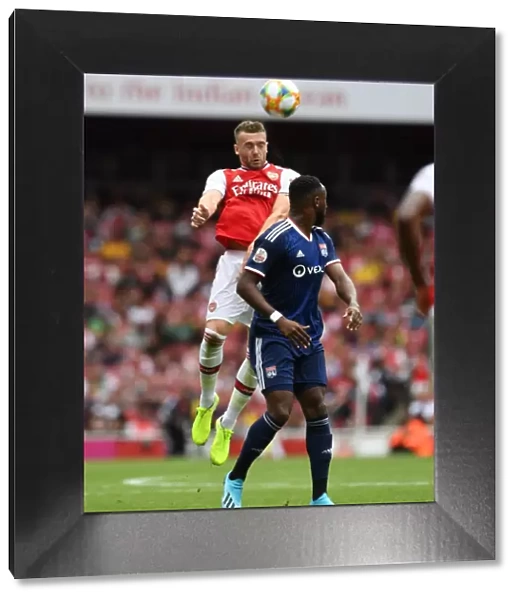 Arsenal's Calum Chambers in Action at Emirates Cup 2019