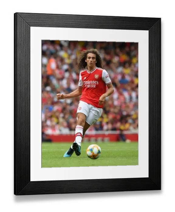Framed Print : Matteo Guendouzi: Arsenal vs. Olympique Lyonnais - Emirates Cup 2019