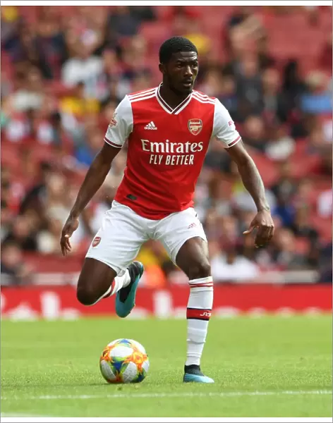Arsenal's Ainsley Maitland-Niles in Action at 2019 Emirates Cup Against Olympique Lyonnais