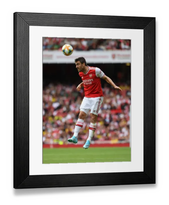 Framed Print : Arsenal vs. Olympique Lyonnais: Sokratis in Action at the Emirates Cup 2019