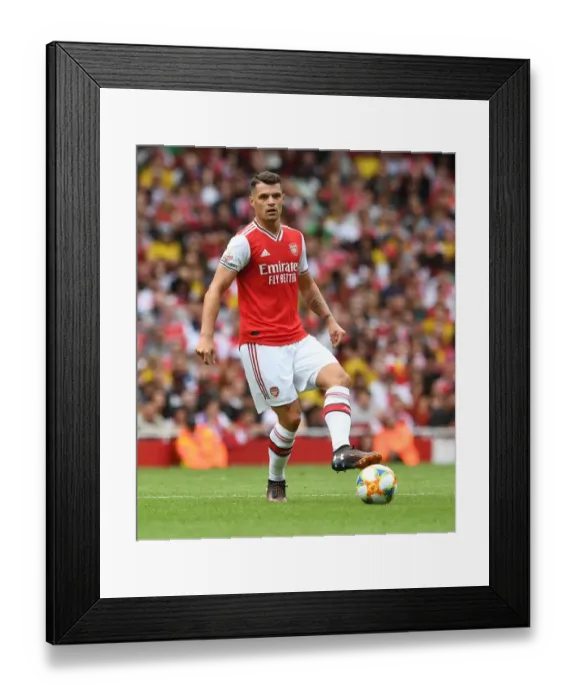 Framed Print : Granit Xhaka in Action: Arsenal vs. Olympique Lyonnais at Emirates Cup 2019 Framed Print : Granit Xhaka in Action: Arsenal vs. Olympique Lyonnais at Emirates Cup 2019