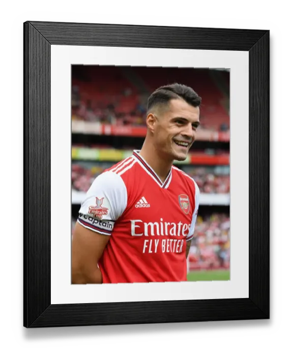 Framed Print : Granit Xhaka: Arsenal's Gear Up for Emirates Cup Clash Against Olympique Lyonnais Framed Print : Granit Xhaka: Arsenal's Gear Up for Emirates Cup Clash Against Olympique Lyonnais