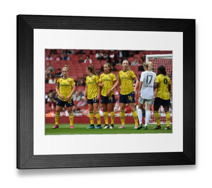 Framed Print : Arsenal Women vs. FC Bayern Munich: Emirates Cup Showdown, 2019 Framed Print : Arsenal Women vs. FC Bayern Munich: Emirates Cup Showdown, 2019