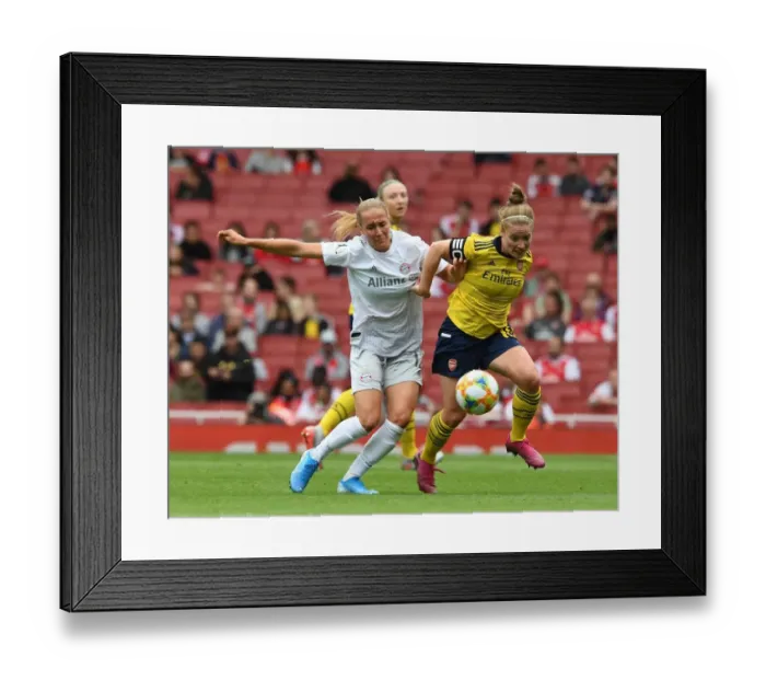 Framed Print : Arsenal Women vs. FC Bayern Munich: Emirates Cup Clash (2019-20) Framed Print : Arsenal Women vs. FC Bayern Munich: Emirates Cup Clash (2019-20)