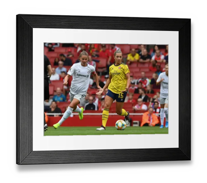 Framed Print : Arsenal Women vs. FC Bayern Munich: Emirates Cup Showdown Framed Print : Arsenal Women vs. FC Bayern Munich: Emirates Cup Showdown