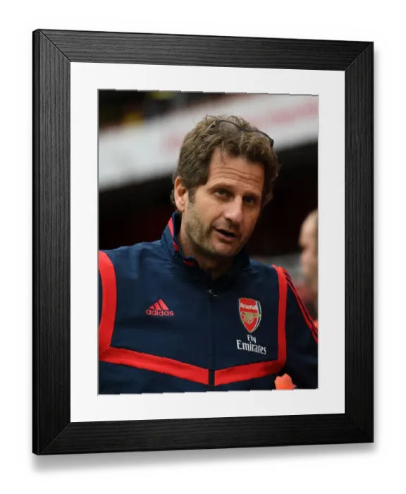 Framed Print : Arsenal Women's Manager Joe Montemurro at Emirates Stadium Before Match Against Bayern Munich Framed Print : Arsenal Women's Manager Joe Montemurro at Emirates Stadium Before Match Against Bayern Munich