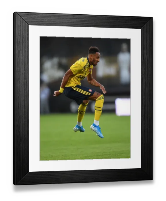 Framed Print : Arsenal's Aubameyang in Action: Pre-Season Friendly Against Angers, France (July 2019) Framed Print : Arsenal's Aubameyang in Action: Pre-Season Friendly Against Angers, France (July 2019)