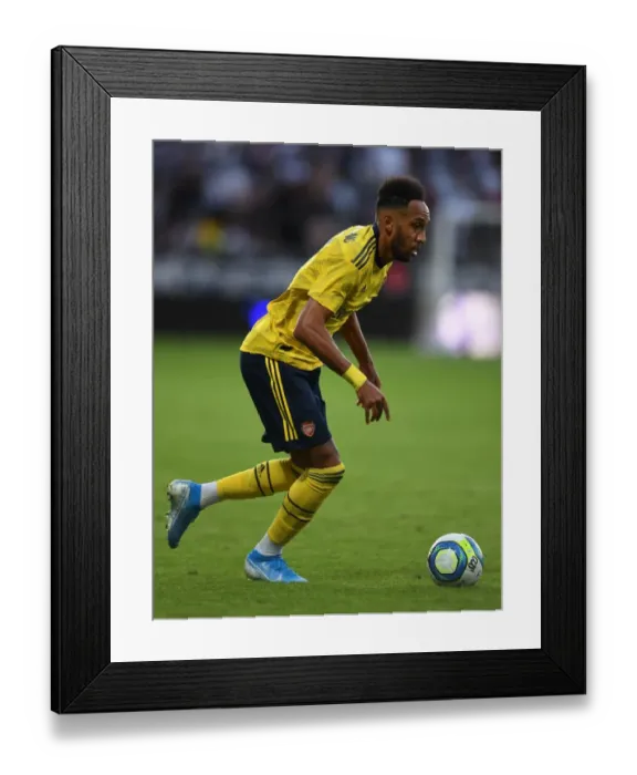 Framed Print : Arsenal's Pierre-Emerick Aubameyang in Action against Angers during Pre-Season Friendly Framed Print : Arsenal's Pierre-Emerick Aubameyang in Action against Angers during Pre-Season Friendly