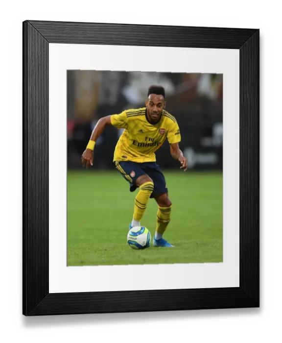 Framed Print : Arsenal's Aubameyang Scores in Angers Pre-Season Friendly, July 2019 Framed Print : Arsenal's Aubameyang Scores in Angers Pre-Season Friendly, July 2019