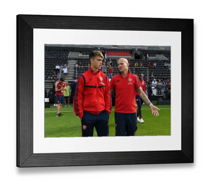 Framed Print : Arsenal's Freddie Ljungberg and Robbie Burton Prepare for Angers Friendly