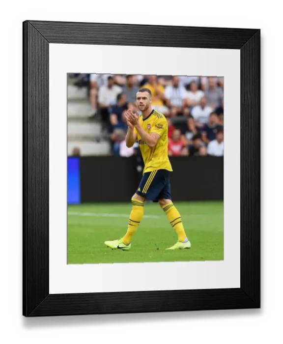Framed Print : Arsenal's Calum Chambers in Action during Pre-Season Clash against Angers, France 2019