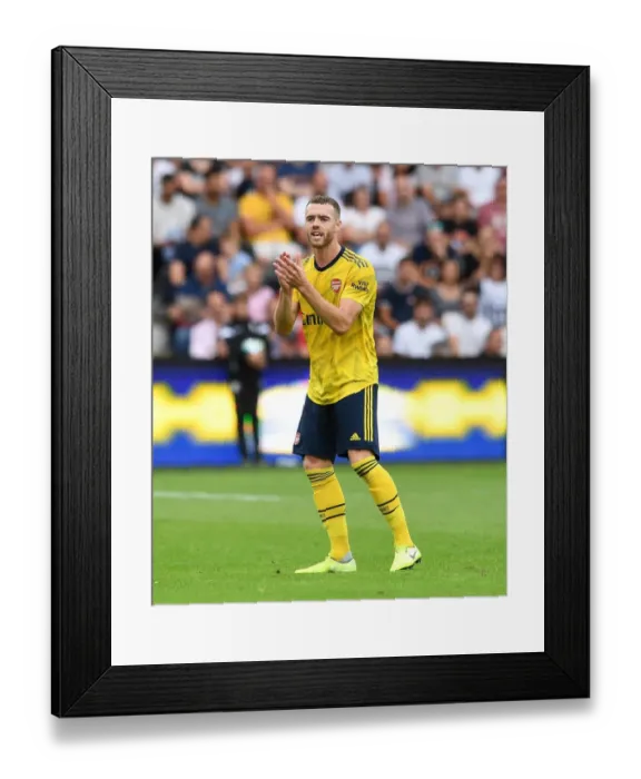 Framed Print : Arsenal's Calum Chambers in Action during Angers Pre-Season Friendly