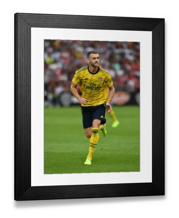 Framed Print : Calum Chambers in Action: Angers vs Arsenal Pre-Season Friendly