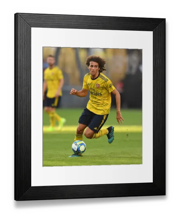 Framed Print : Guendouzi's Standout Performance: Angers vs Arsenal Pre-Season Friendly