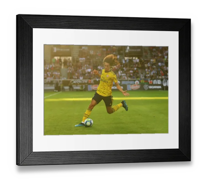 Framed Print : Guendouzi in Action: Arsenal vs Angers Pre-Season Friendly, France, 2019