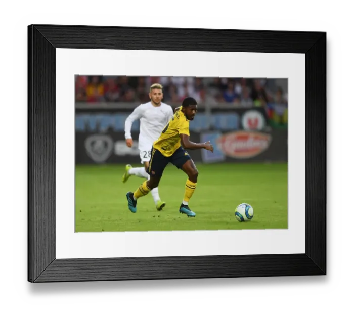 Framed Print : Arsenal's Ainsley Maitland-Niles in Action at Angers Pre-Season Friendly, 2019