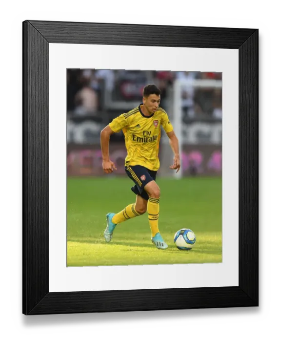Framed Print : Gabriel Martinelli in Action: Angers vs Arsenal Pre-Season Friendly, 2019