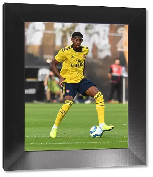 Arsenal's Zech Medley in Action against Angers during 2019 Pre-Season Friendly