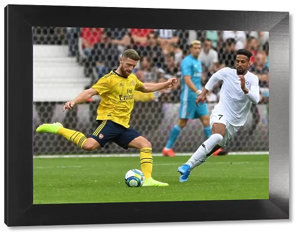 Arsenal's Mustafi in Action during Angers Friendly